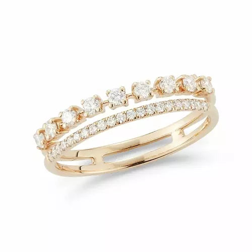 Ava Bea Double Row Ring