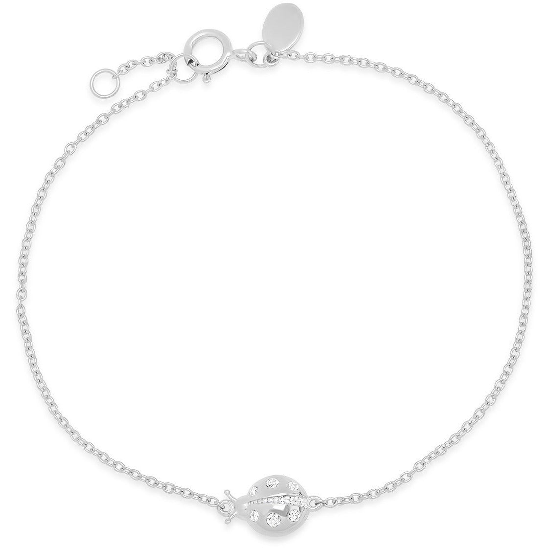 Diamond Crawling Ladybug Bracelet