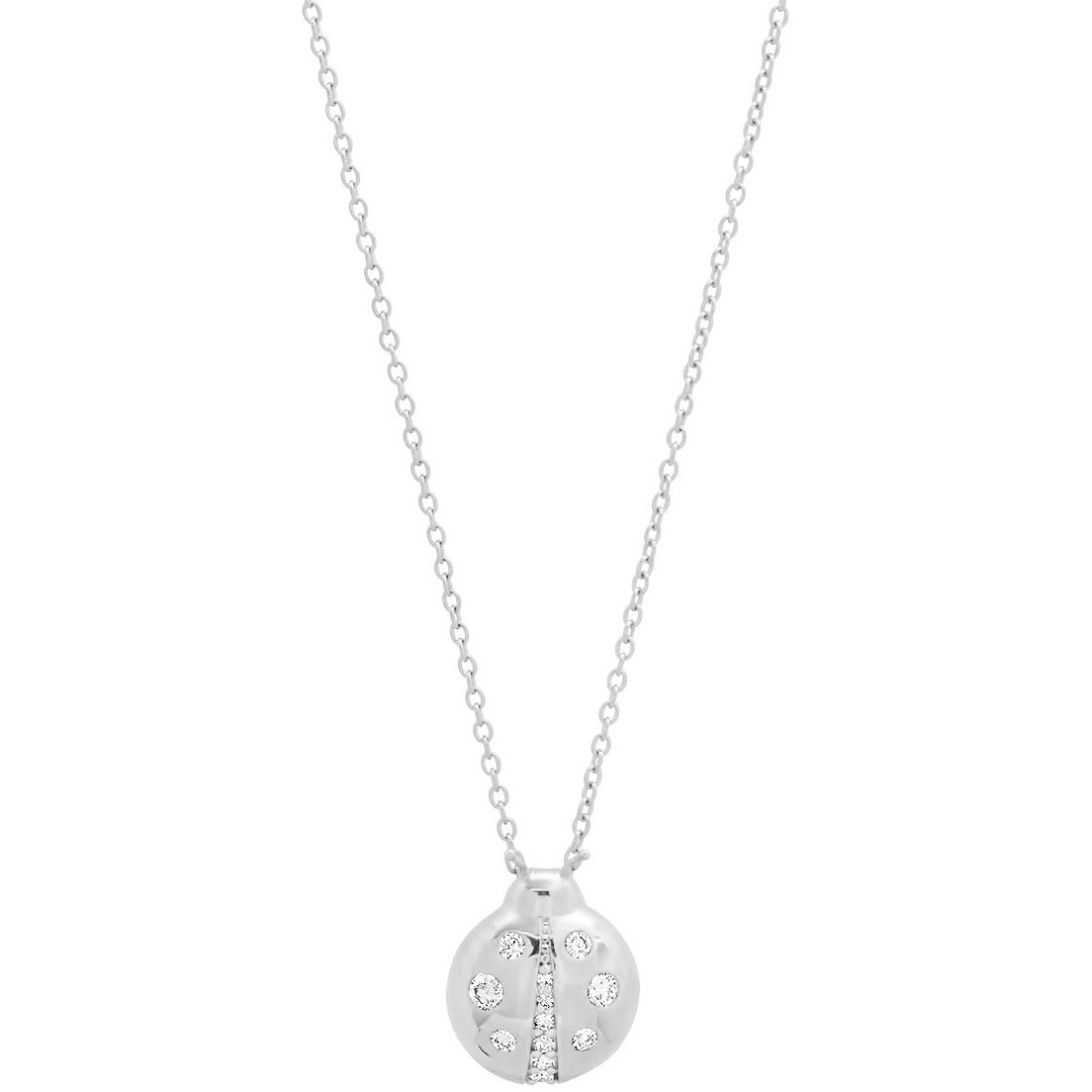 Diamond Baby Ladybug Necklace
