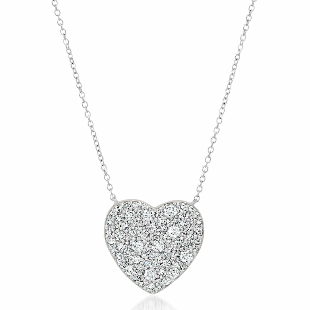 Classic Diamond Heart Necklace