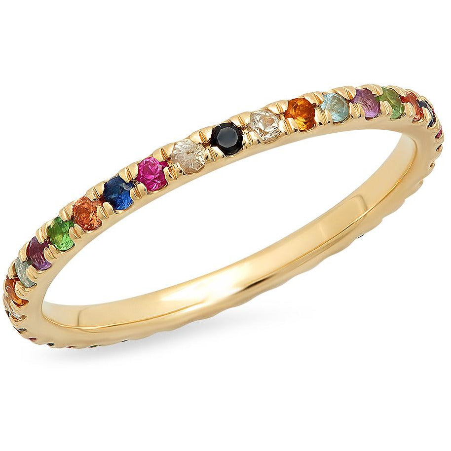 Multi Colored Eternity Band
