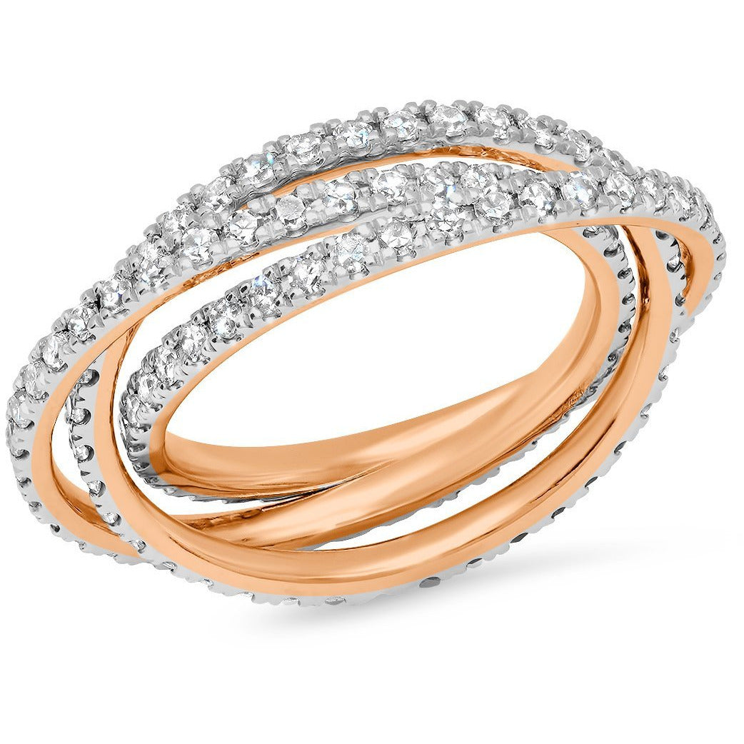 Diamond Interlocking Ring