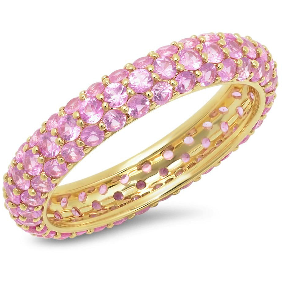 Pink Sapphire Domed Ring