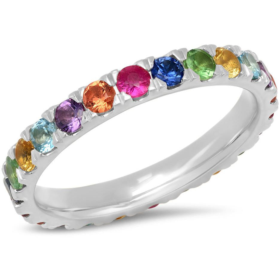 Large Multi Colored Eternity Band