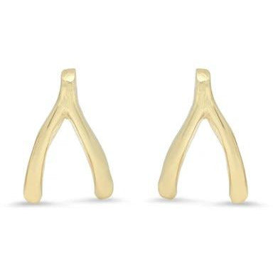 Wishbone Stud Earrings