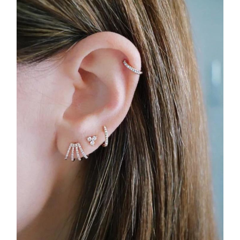 Diamond Mini Huggie Earring
