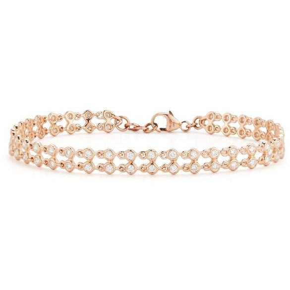 Lulu Jack Double Row Bezel Bracelet