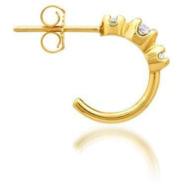 Mini Graduated Diamond Hoops