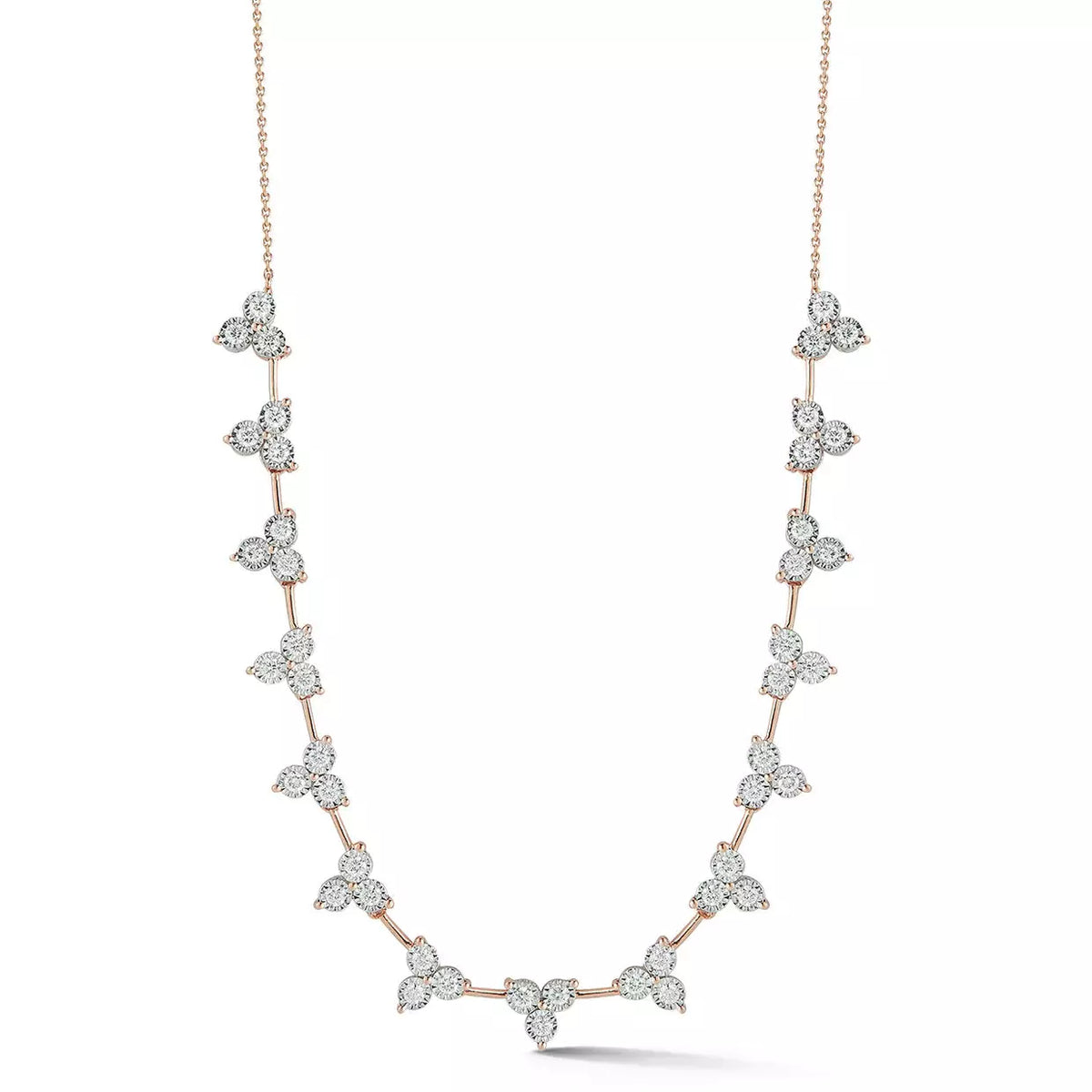 Ava Bea Interval Trio Tennis Necklace