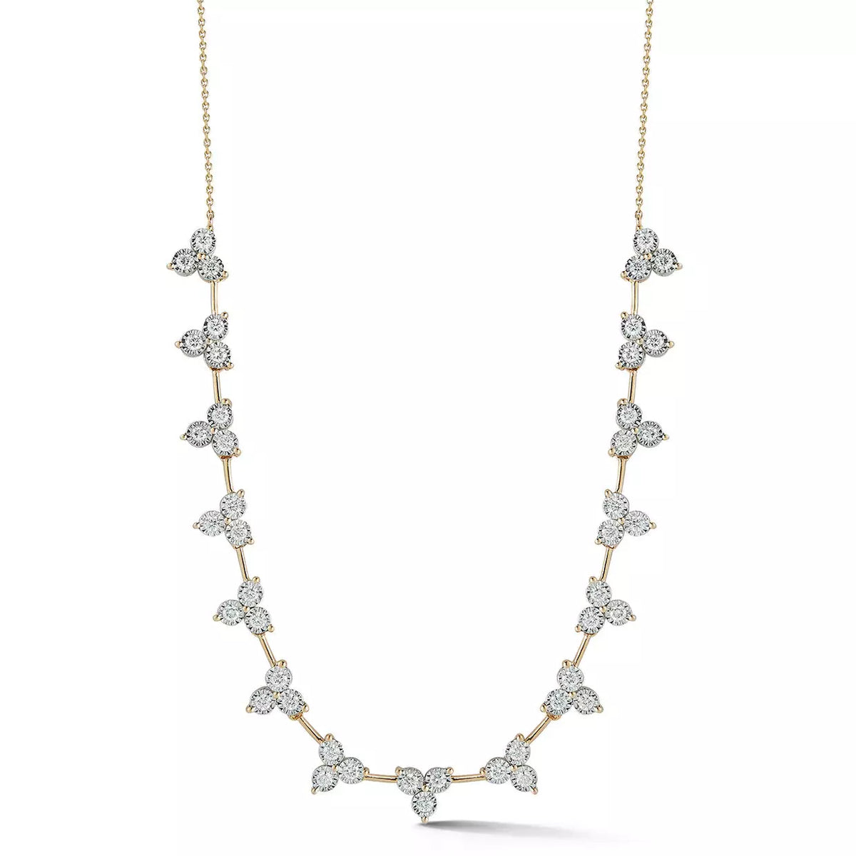 Ava Bea Interval Trio Tennis Necklace