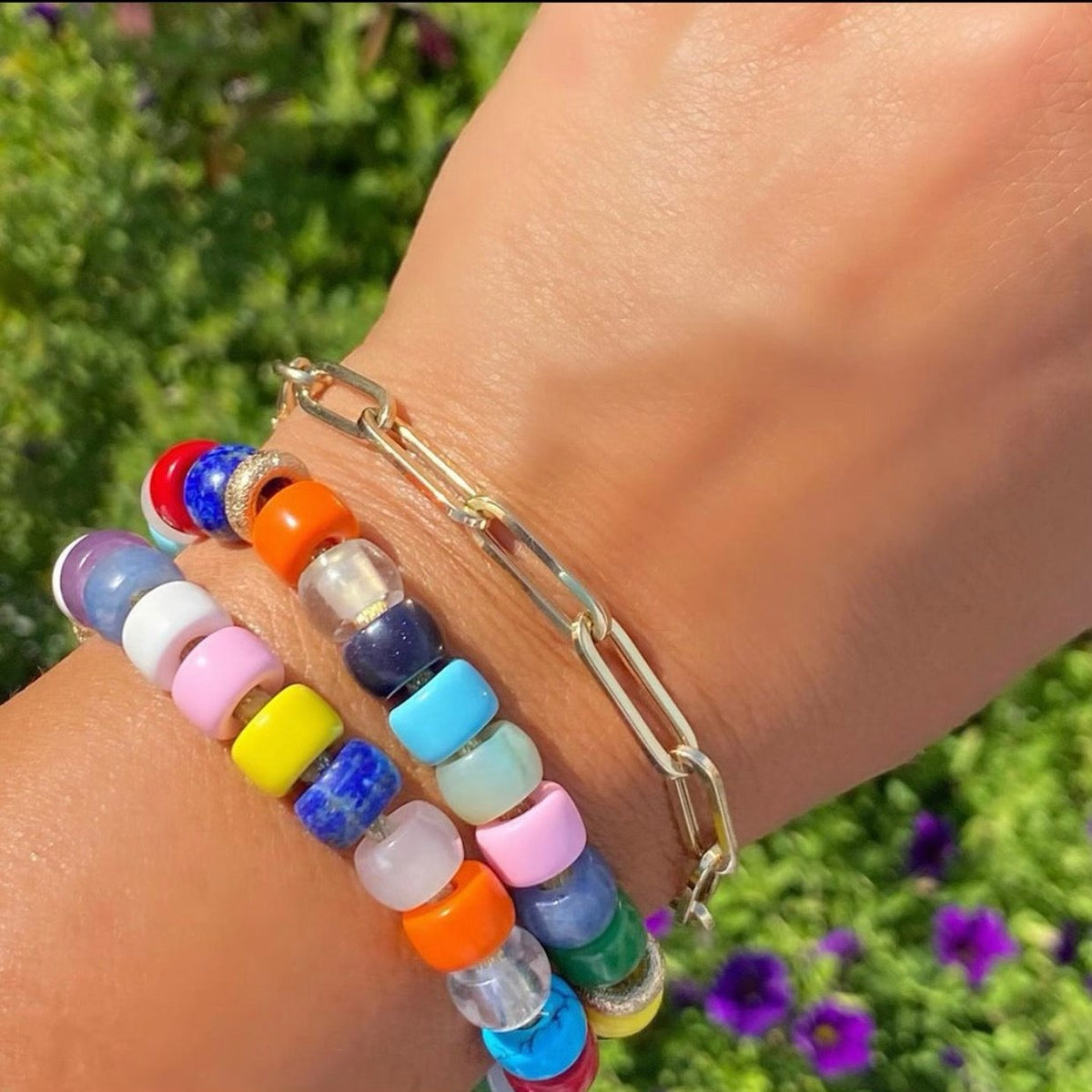 Large Paperclip Chain Bracelet