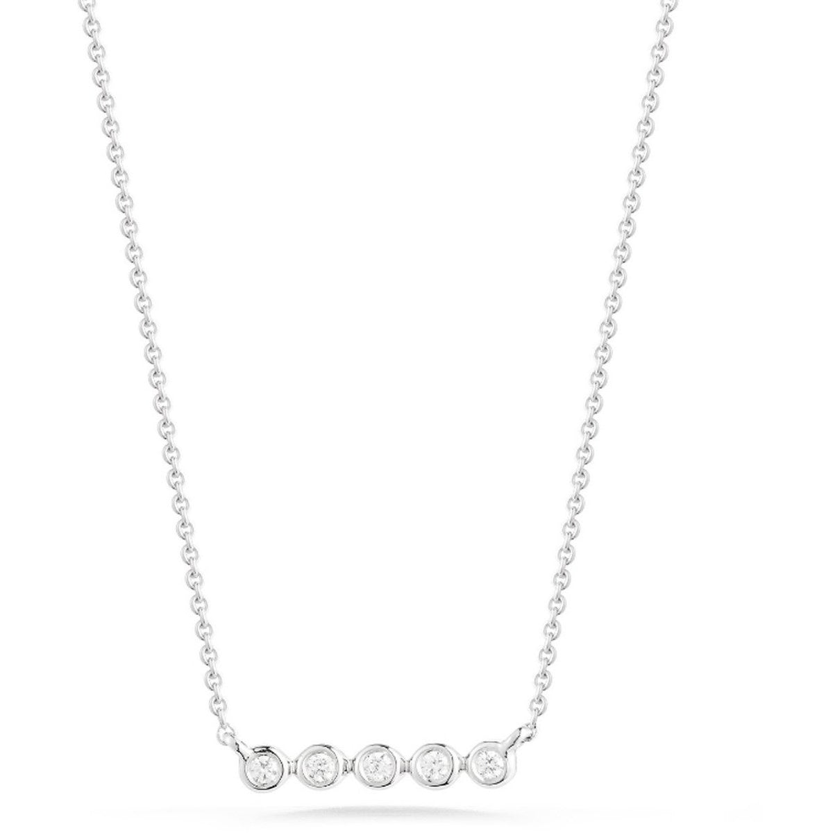 Lulu Jack Mini Bezel Bar Necklace