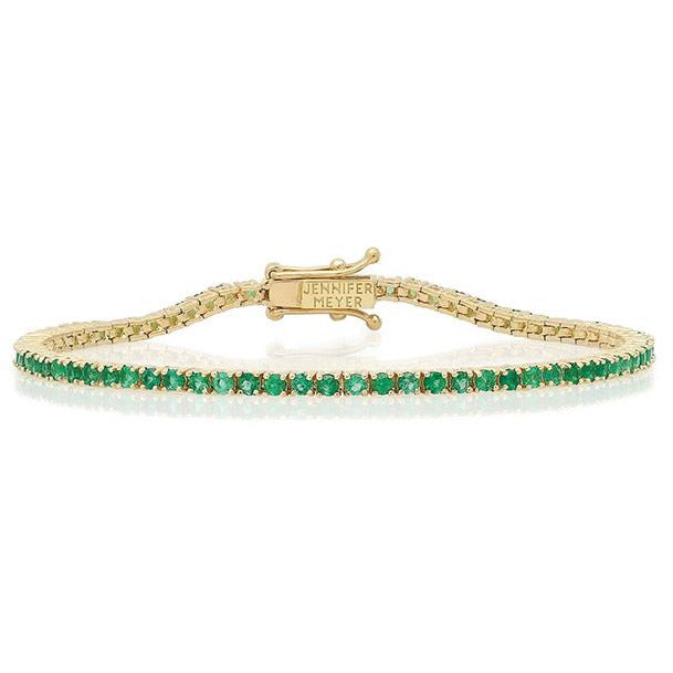 Emerald 4 Prong Tennis Bracelet